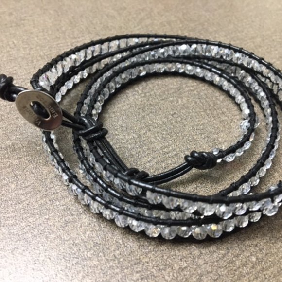 BOTH VICTORIA EMERSON leather wrap bracelets 4 $20 - Picture 3 of 4